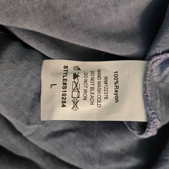 Mustard Seed blue dyed wide leg pants. Size L. - Picture 5 of 5